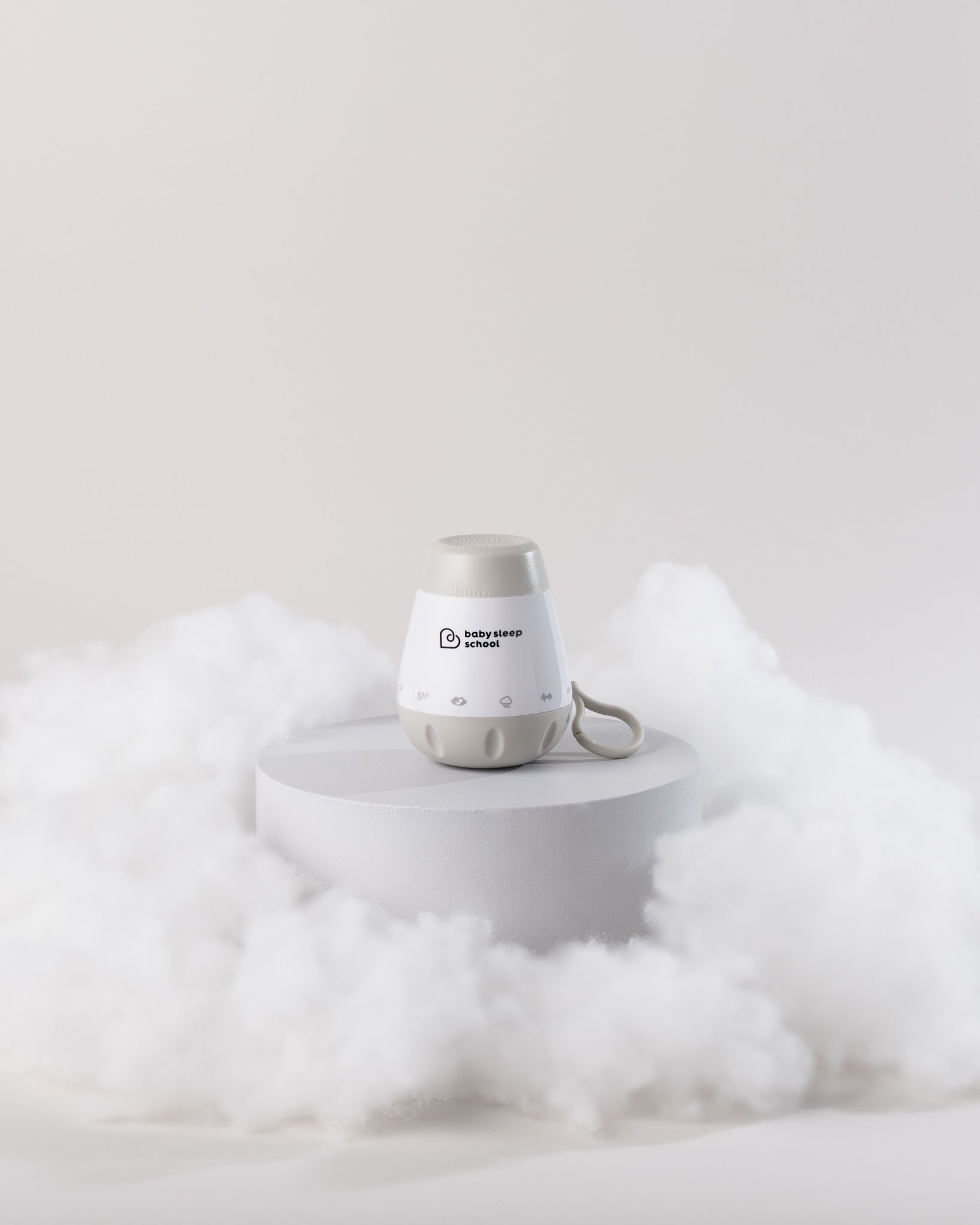 SLEEPY PORTABLE SOUND MACHINE 2 TONE GREY BABY SLEEP SCHOOL