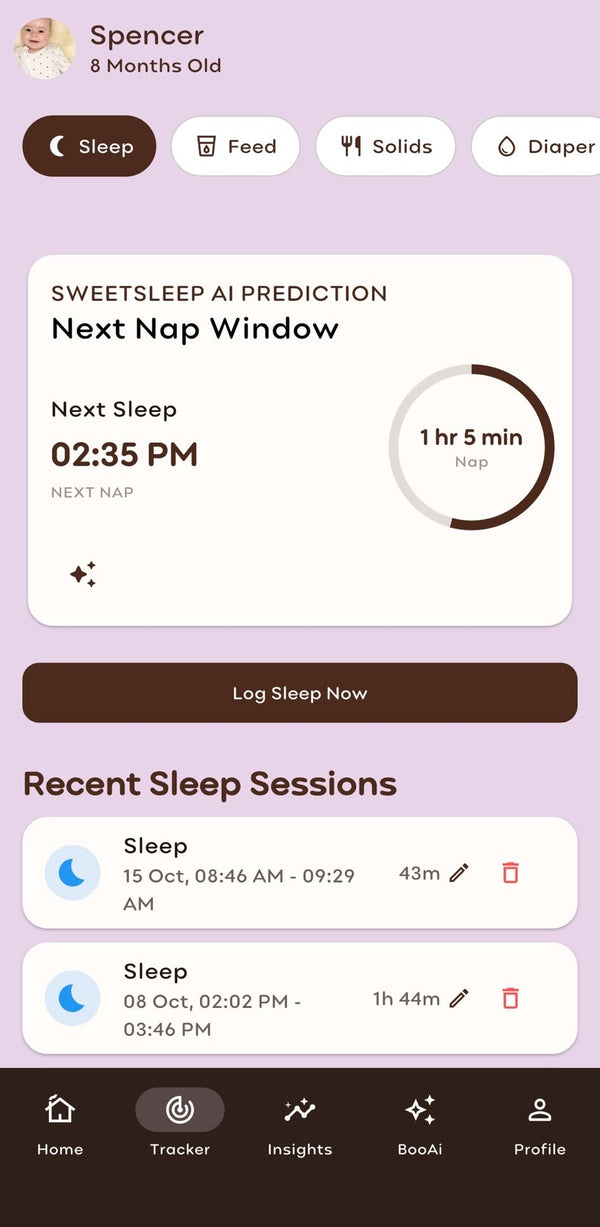 Track Every Sleep, Feeding, Changing and Medication